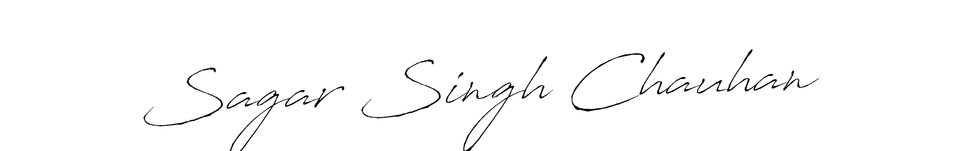 Create a beautiful signature design for name Sagar Singh Chauhan. With this signature (Antro_Vectra) fonts, you can make a handwritten signature for free. Sagar Singh Chauhan signature style 6 images and pictures png
