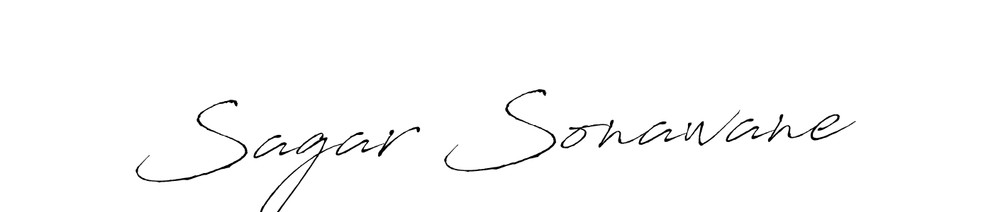 Create a beautiful signature design for name Sagar Sonawane. With this signature (Antro_Vectra) fonts, you can make a handwritten signature for free. Sagar Sonawane signature style 6 images and pictures png