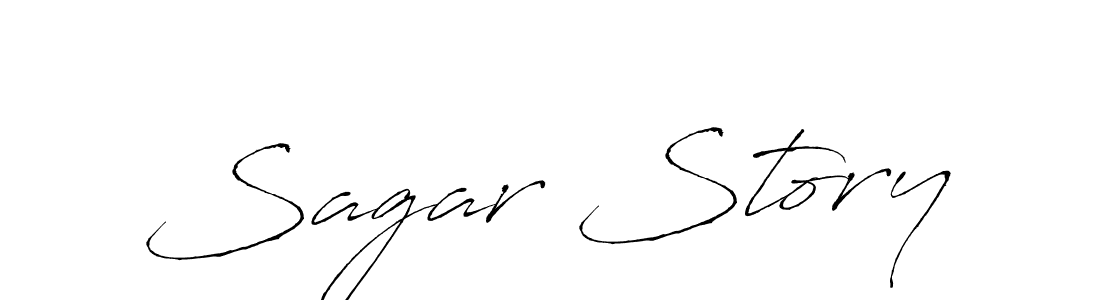 Make a beautiful signature design for name Sagar Story. With this signature (Antro_Vectra) style, you can create a handwritten signature for free. Sagar Story signature style 6 images and pictures png