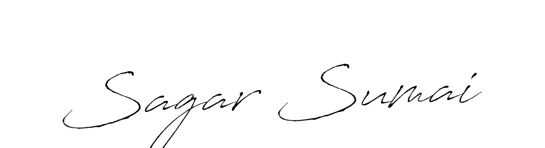 Create a beautiful signature design for name Sagar Sumai. With this signature (Antro_Vectra) fonts, you can make a handwritten signature for free. Sagar Sumai signature style 6 images and pictures png