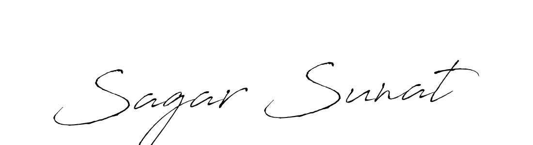 How to make Sagar Sunat signature? Antro_Vectra is a professional autograph style. Create handwritten signature for Sagar Sunat name. Sagar Sunat signature style 6 images and pictures png
