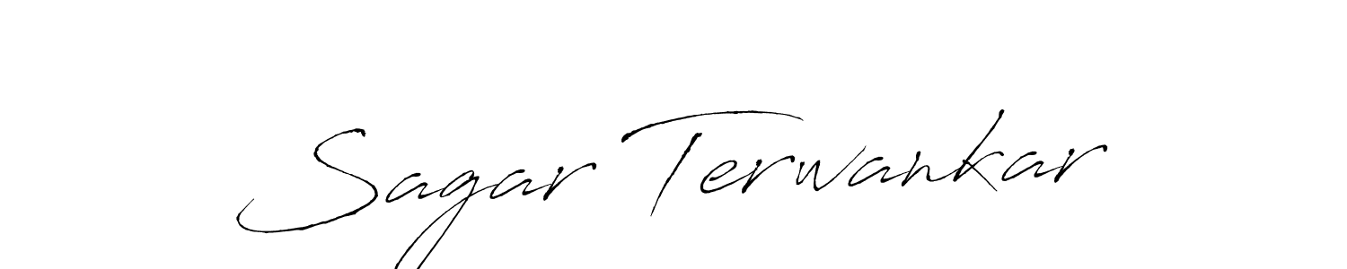 The best way (Antro_Vectra) to make a short signature is to pick only two or three words in your name. The name Sagar Terwankar include a total of six letters. For converting this name. Sagar Terwankar signature style 6 images and pictures png