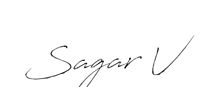 How to Draw Sagar V signature style? Antro_Vectra is a latest design signature styles for name Sagar V. Sagar V signature style 6 images and pictures png