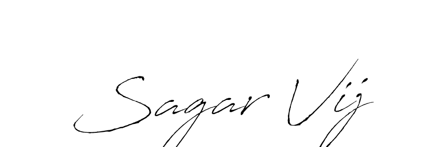 Also You can easily find your signature by using the search form. We will create Sagar Vij name handwritten signature images for you free of cost using Antro_Vectra sign style. Sagar Vij signature style 6 images and pictures png