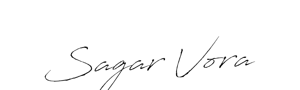 Design your own signature with our free online signature maker. With this signature software, you can create a handwritten (Antro_Vectra) signature for name Sagar Vora. Sagar Vora signature style 6 images and pictures png