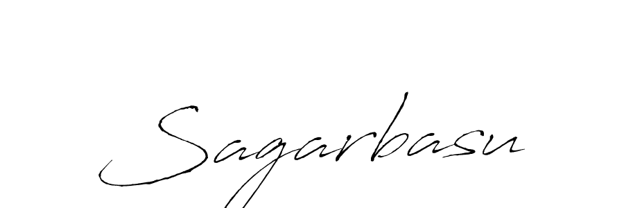 Make a beautiful signature design for name Sagarbasu. With this signature (Antro_Vectra) style, you can create a handwritten signature for free. Sagarbasu signature style 6 images and pictures png