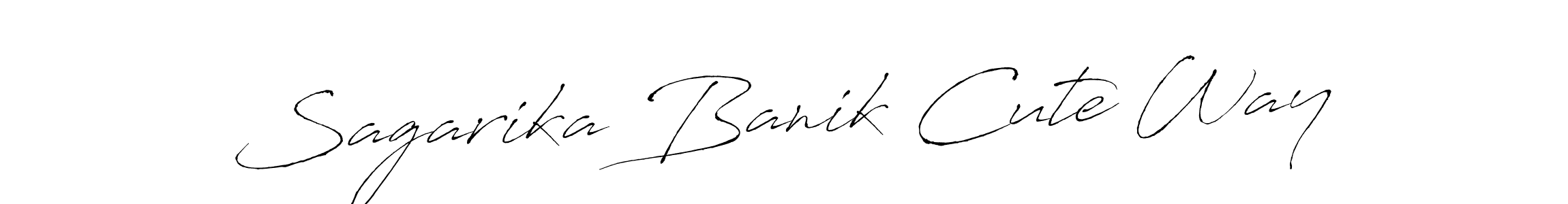 Create a beautiful signature design for name Sagarika Banik Cute Way. With this signature (Antro_Vectra) fonts, you can make a handwritten signature for free. Sagarika Banik Cute Way signature style 6 images and pictures png