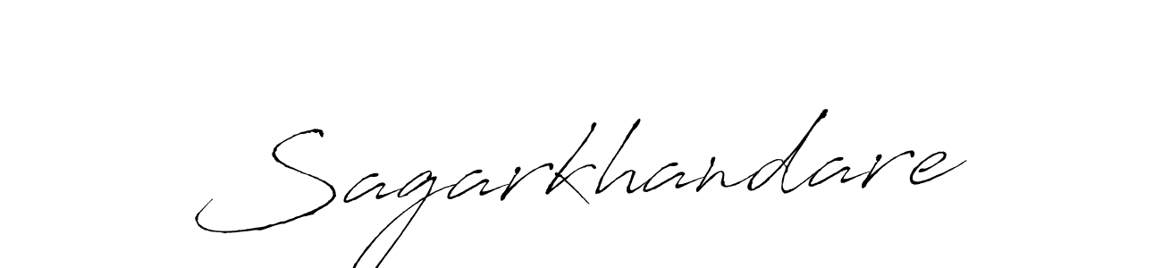 Make a beautiful signature design for name Sagarkhandare. With this signature (Antro_Vectra) style, you can create a handwritten signature for free. Sagarkhandare signature style 6 images and pictures png