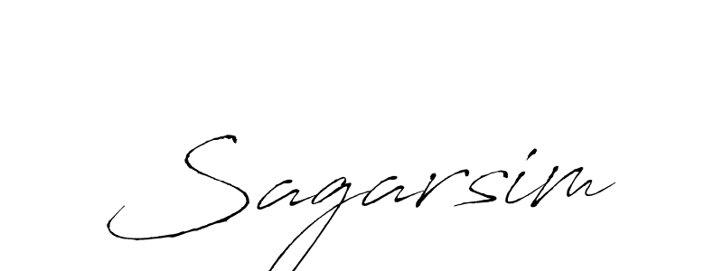 Design your own signature with our free online signature maker. With this signature software, you can create a handwritten (Antro_Vectra) signature for name Sagarsim. Sagarsim signature style 6 images and pictures png