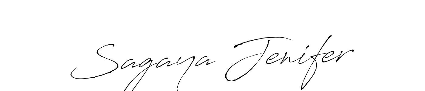 Make a beautiful signature design for name Sagaya Jenifer. With this signature (Antro_Vectra) style, you can create a handwritten signature for free. Sagaya Jenifer signature style 6 images and pictures png