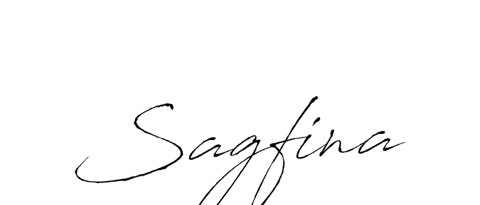 Use a signature maker to create a handwritten signature online. With this signature software, you can design (Antro_Vectra) your own signature for name Sagfina. Sagfina signature style 6 images and pictures png