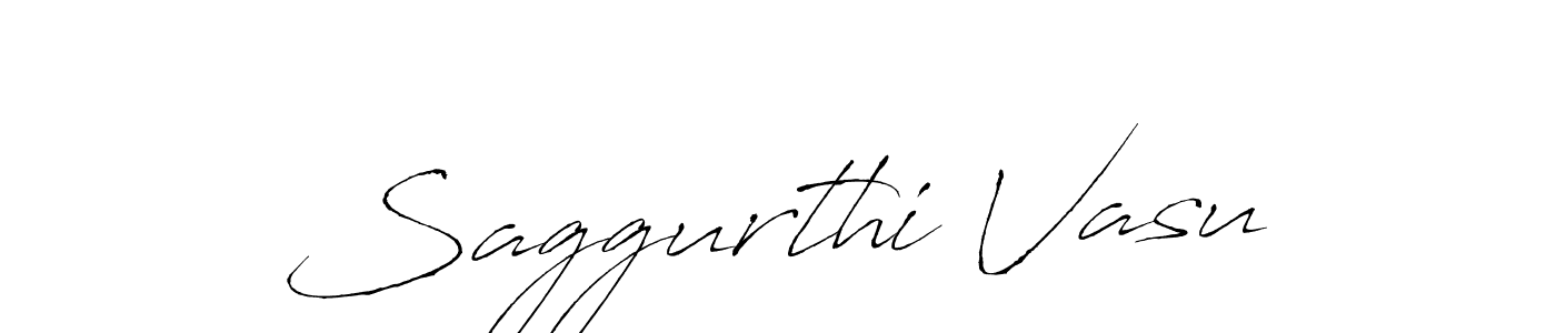 Saggurthi Vasu stylish signature style. Best Handwritten Sign (Antro_Vectra) for my name. Handwritten Signature Collection Ideas for my name Saggurthi Vasu. Saggurthi Vasu signature style 6 images and pictures png