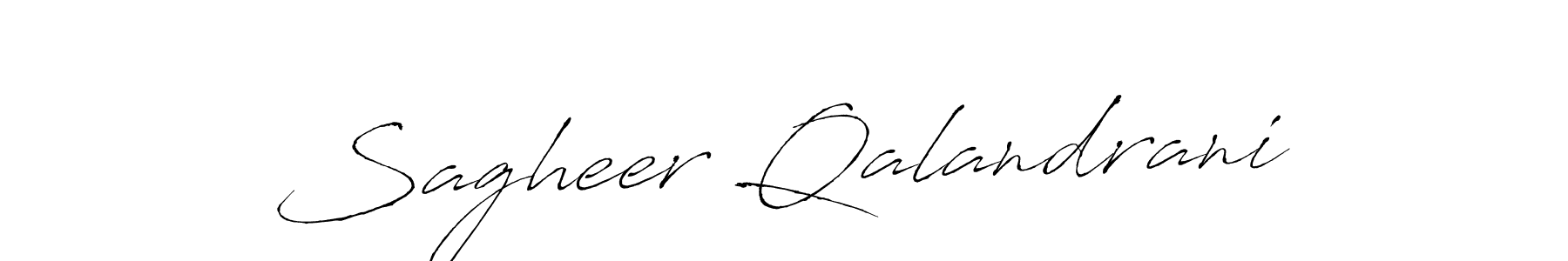 The best way (Antro_Vectra) to make a short signature is to pick only two or three words in your name. The name Sagheer Qalandrani include a total of six letters. For converting this name. Sagheer Qalandrani signature style 6 images and pictures png