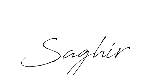 How to make Saghir name signature. Use Antro_Vectra style for creating short signs online. This is the latest handwritten sign. Saghir signature style 6 images and pictures png