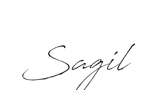 Create a beautiful signature design for name Sagil. With this signature (Antro_Vectra) fonts, you can make a handwritten signature for free. Sagil signature style 6 images and pictures png