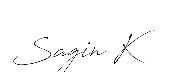 How to make Sagin K signature? Antro_Vectra is a professional autograph style. Create handwritten signature for Sagin K name. Sagin K signature style 6 images and pictures png