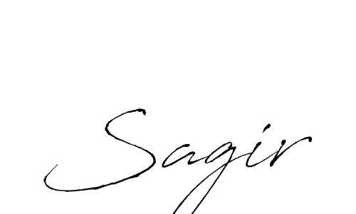 Sagir stylish signature style. Best Handwritten Sign (Antro_Vectra) for my name. Handwritten Signature Collection Ideas for my name Sagir. Sagir signature style 6 images and pictures png