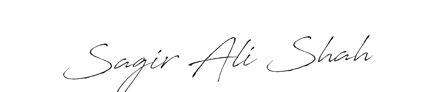Design your own signature with our free online signature maker. With this signature software, you can create a handwritten (Antro_Vectra) signature for name Sagir Ali Shah. Sagir Ali Shah signature style 6 images and pictures png