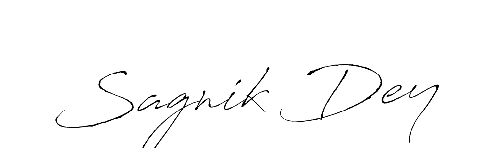Antro_Vectra is a professional signature style that is perfect for those who want to add a touch of class to their signature. It is also a great choice for those who want to make their signature more unique. Get Sagnik Dey name to fancy signature for free. Sagnik Dey signature style 6 images and pictures png