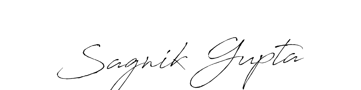 Design your own signature with our free online signature maker. With this signature software, you can create a handwritten (Antro_Vectra) signature for name Sagnik Gupta. Sagnik Gupta signature style 6 images and pictures png