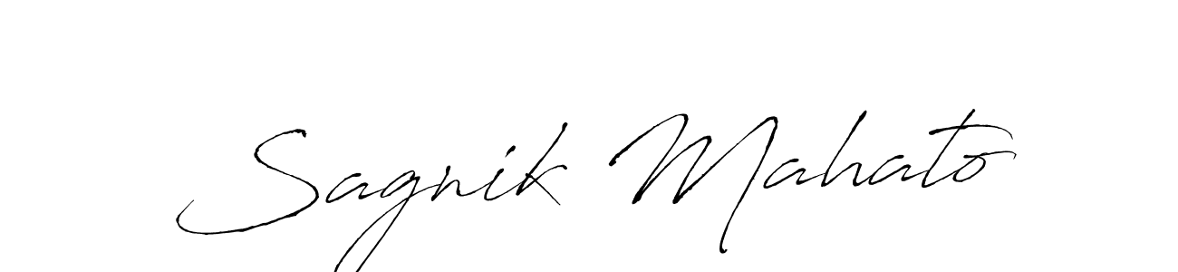 How to make Sagnik Mahato signature? Antro_Vectra is a professional autograph style. Create handwritten signature for Sagnik Mahato name. Sagnik Mahato signature style 6 images and pictures png