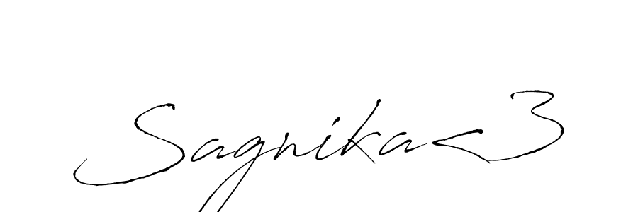 if you are searching for the best signature style for your name Sagnika<3. so please give up your signature search. here we have designed multiple signature styles  using Antro_Vectra. Sagnika<3 signature style 6 images and pictures png