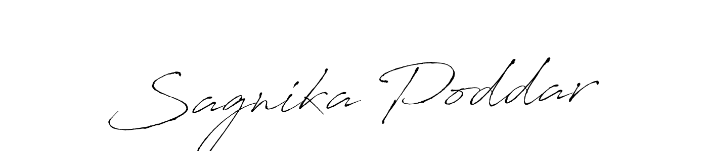 Make a beautiful signature design for name Sagnika Poddar. With this signature (Antro_Vectra) style, you can create a handwritten signature for free. Sagnika Poddar signature style 6 images and pictures png