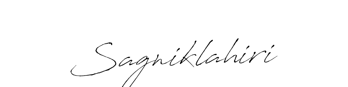Sagniklahiri stylish signature style. Best Handwritten Sign (Antro_Vectra) for my name. Handwritten Signature Collection Ideas for my name Sagniklahiri. Sagniklahiri signature style 6 images and pictures png