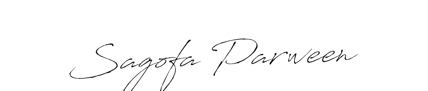 Sagofa Parween stylish signature style. Best Handwritten Sign (Antro_Vectra) for my name. Handwritten Signature Collection Ideas for my name Sagofa Parween. Sagofa Parween signature style 6 images and pictures png