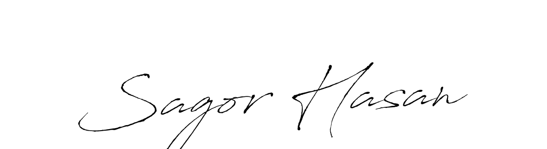 Sagor Hasan stylish signature style. Best Handwritten Sign (Antro_Vectra) for my name. Handwritten Signature Collection Ideas for my name Sagor Hasan. Sagor Hasan signature style 6 images and pictures png