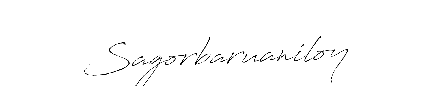 How to make Sagorbaruaniloy signature? Antro_Vectra is a professional autograph style. Create handwritten signature for Sagorbaruaniloy name. Sagorbaruaniloy signature style 6 images and pictures png