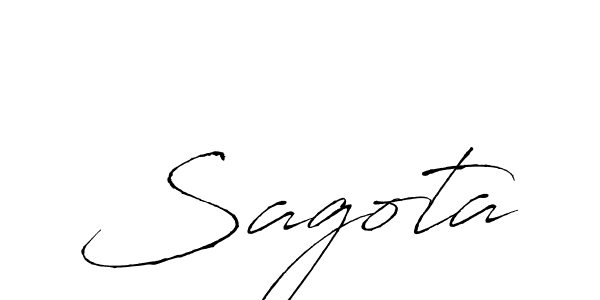Make a beautiful signature design for name Sagota. With this signature (Antro_Vectra) style, you can create a handwritten signature for free. Sagota signature style 6 images and pictures png