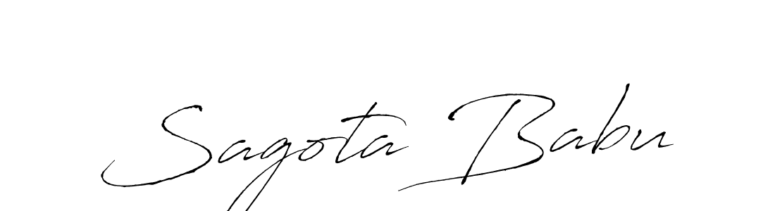 Antro_Vectra is a professional signature style that is perfect for those who want to add a touch of class to their signature. It is also a great choice for those who want to make their signature more unique. Get Sagota Babu name to fancy signature for free. Sagota Babu signature style 6 images and pictures png