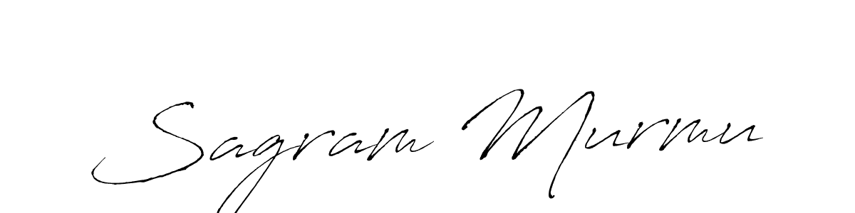 How to make Sagram Murmu name signature. Use Antro_Vectra style for creating short signs online. This is the latest handwritten sign. Sagram Murmu signature style 6 images and pictures png