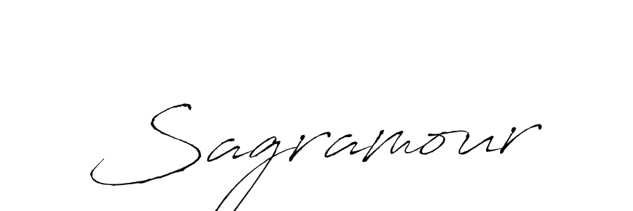 How to make Sagramour signature? Antro_Vectra is a professional autograph style. Create handwritten signature for Sagramour name. Sagramour signature style 6 images and pictures png