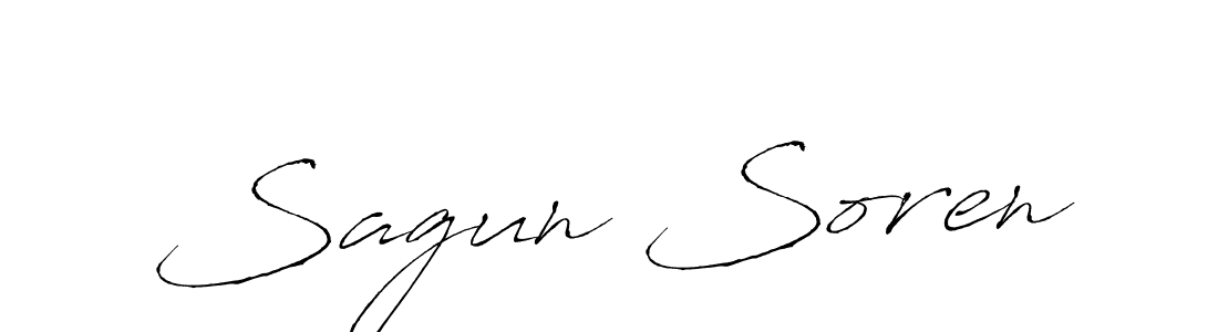 Create a beautiful signature design for name Sagun Soren. With this signature (Antro_Vectra) fonts, you can make a handwritten signature for free. Sagun Soren signature style 6 images and pictures png