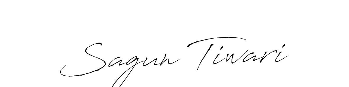 How to make Sagun Tiwari name signature. Use Antro_Vectra style for creating short signs online. This is the latest handwritten sign. Sagun Tiwari signature style 6 images and pictures png