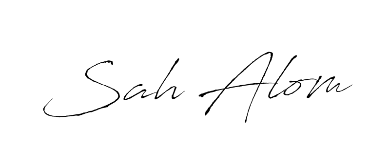 Similarly Antro_Vectra is the best handwritten signature design. Signature creator online .You can use it as an online autograph creator for name Sah Alom. Sah Alom signature style 6 images and pictures png