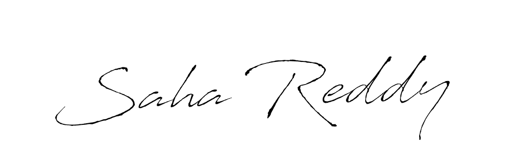 It looks lik you need a new signature style for name Saha Reddy. Design unique handwritten (Antro_Vectra) signature with our free signature maker in just a few clicks. Saha Reddy signature style 6 images and pictures png