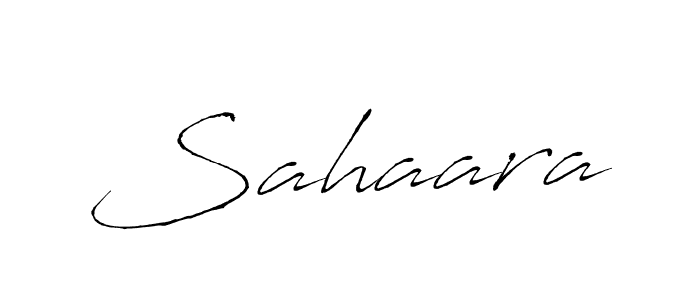 Design your own signature with our free online signature maker. With this signature software, you can create a handwritten (Antro_Vectra) signature for name Sahaara. Sahaara signature style 6 images and pictures png