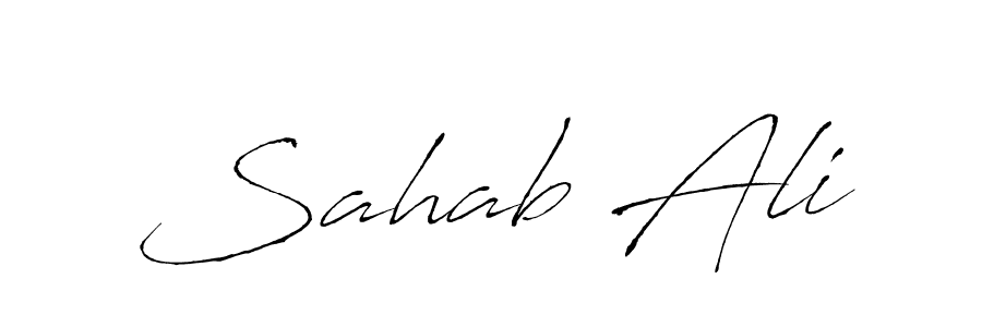 Antro_Vectra is a professional signature style that is perfect for those who want to add a touch of class to their signature. It is also a great choice for those who want to make their signature more unique. Get Sahab Ali name to fancy signature for free. Sahab Ali signature style 6 images and pictures png