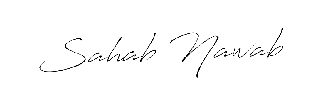 This is the best signature style for the Sahab Nawab name. Also you like these signature font (Antro_Vectra). Mix name signature. Sahab Nawab signature style 6 images and pictures png