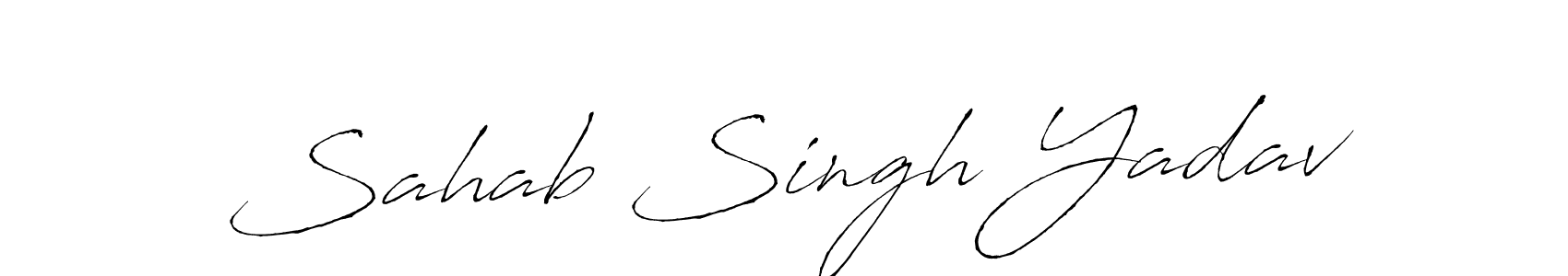 How to make Sahab Singh Yadav signature? Antro_Vectra is a professional autograph style. Create handwritten signature for Sahab Singh Yadav name. Sahab Singh Yadav signature style 6 images and pictures png
