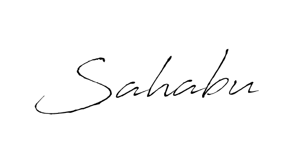 Make a beautiful signature design for name Sahabu. With this signature (Antro_Vectra) style, you can create a handwritten signature for free. Sahabu signature style 6 images and pictures png