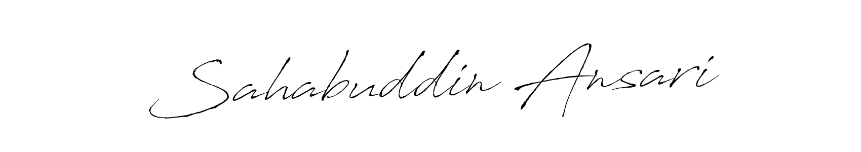 Make a beautiful signature design for name Sahabuddin Ansari. With this signature (Antro_Vectra) style, you can create a handwritten signature for free. Sahabuddin Ansari signature style 6 images and pictures png