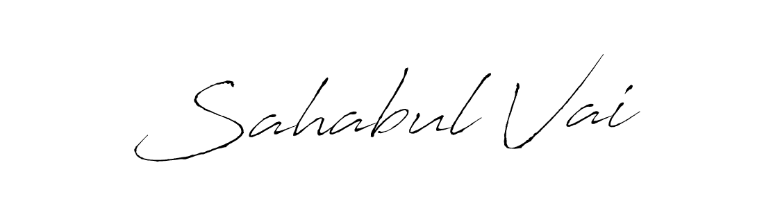 Make a beautiful signature design for name Sahabul Vai. With this signature (Antro_Vectra) style, you can create a handwritten signature for free. Sahabul Vai signature style 6 images and pictures png
