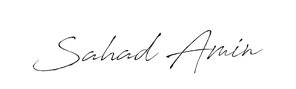 Create a beautiful signature design for name Sahad Amin. With this signature (Antro_Vectra) fonts, you can make a handwritten signature for free. Sahad Amin signature style 6 images and pictures png