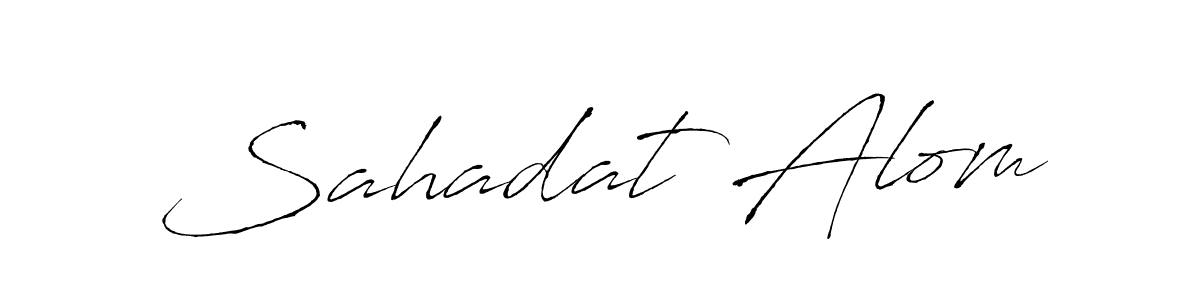 Similarly Antro_Vectra is the best handwritten signature design. Signature creator online .You can use it as an online autograph creator for name Sahadat Alom. Sahadat Alom signature style 6 images and pictures png