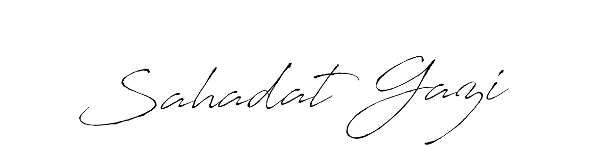 This is the best signature style for the Sahadat Gazi name. Also you like these signature font (Antro_Vectra). Mix name signature. Sahadat Gazi signature style 6 images and pictures png