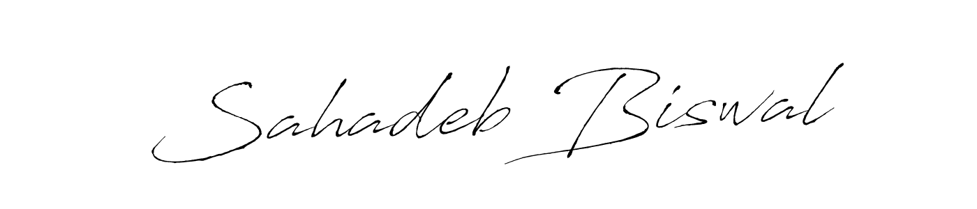 if you are searching for the best signature style for your name Sahadeb Biswal. so please give up your signature search. here we have designed multiple signature styles  using Antro_Vectra. Sahadeb Biswal signature style 6 images and pictures png